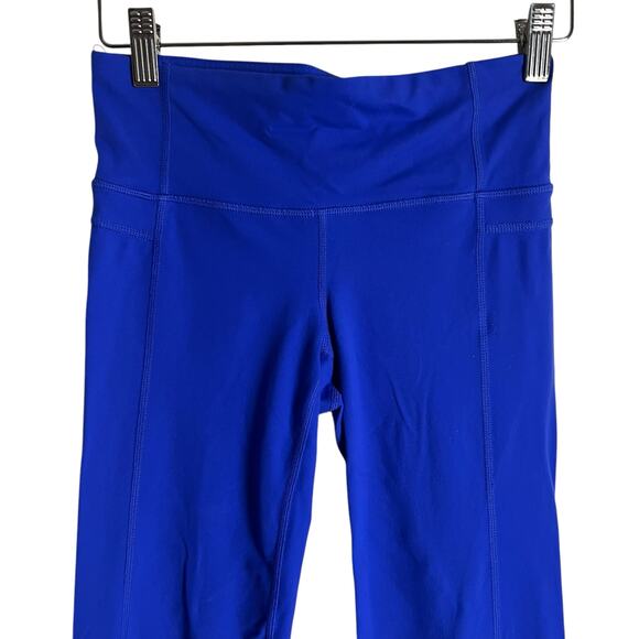 Athleta Straight Up Cobalt Blue Crop Capri Leggings Size XS - Picture 2 of 8